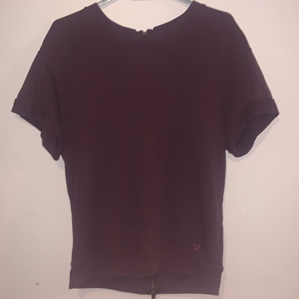 True Religion - Burgundy - Full Back Zip Up Top